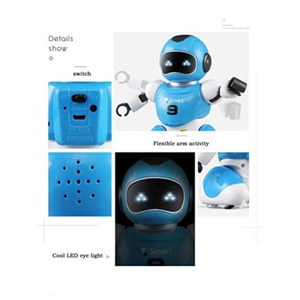 ربات اسباب بازی کنترلی فوتبالیست تک عددی آبی Smart Soccer Robot with Remote Control - Blue -اسباب بازی